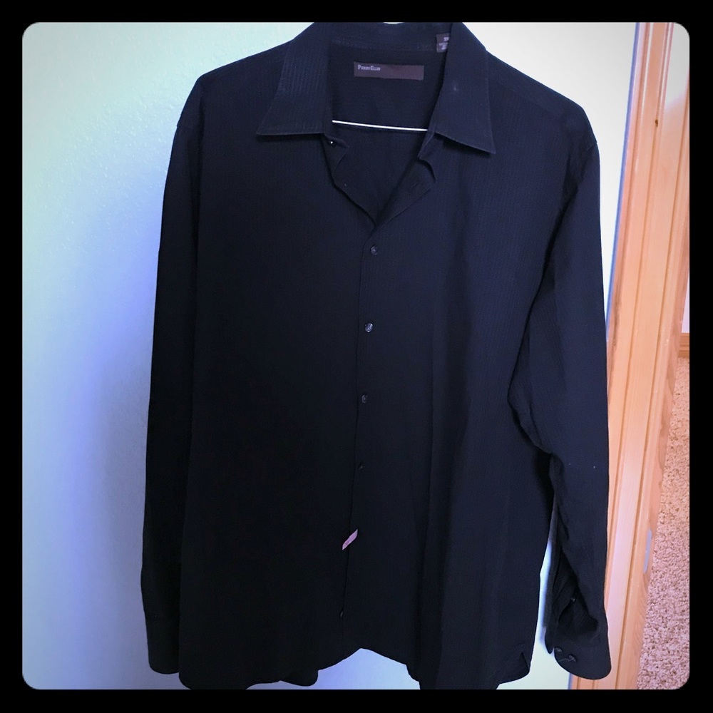 Perry Ellis men’s dress shirt black XXL